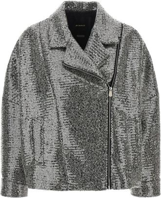 Pinko Pinko, Jassen, Dames, Grijs, S, Tweed, Caban Jas