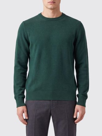 Ballantyne Maglia girocollo in 100% cashmere a coste con maniche lunghe