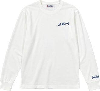 MC2 Saint Barth Luton Warm Long Sleeve Top - Heren - Longsleeves - Wit - L - Katoen - Tops