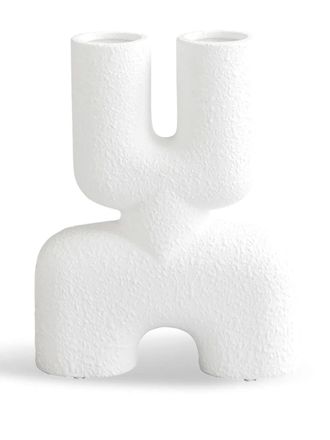 101 Copenhagen mini Cobra Double vase (28cm x 6.5cm) - White