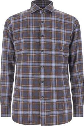 Xacus Gedruid Katoenen Shirt - Heren - Overhemden - Veelkleurig - Maat: 4XL Katoen