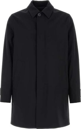 Herno Enkelrijige Jas - Heren - Mantel - Blauw - 2XL - Polyester - Jassen