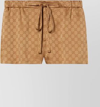 Gucci satin shorts elastic waist