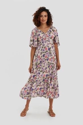 Nom Maternity Gracie Maternity & Nursing Dress in Printed Floral at Nordstrom, Size Medium