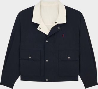 Saint Laurent Cassandre Reversible Cotton Jacket