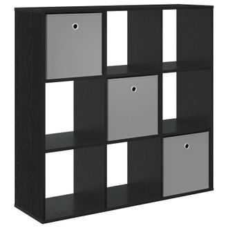 vidaXL Aparador Con Caj&oacute;n Roble Negro 102 X 31 X 99,5 Cm Vidaxl
