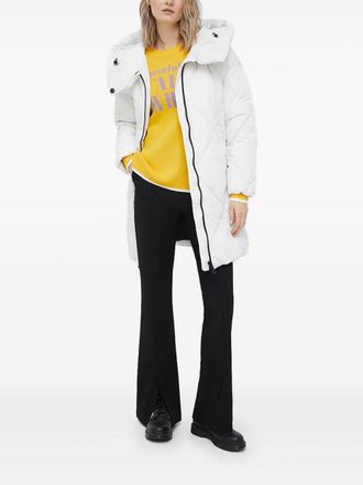 Geox quilted hooded jacket - White