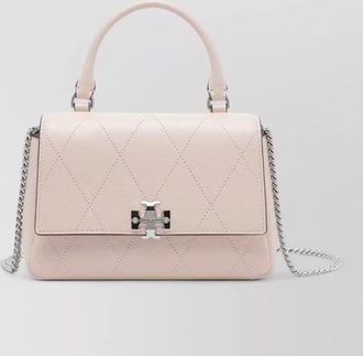 Tory Burch leather quilted chain wallet