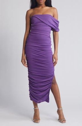 Elliatt Miley Ruched Strapless Dress in Orchid at Nordstrom Rack, Size X-Small