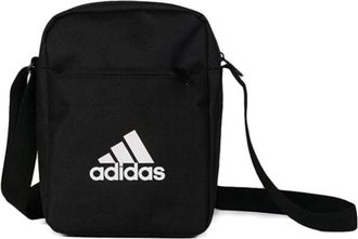 adidas Classic All-match Multifunction Pocket Adjustable Shoulder Straps Zipper Crossbody Shoulder Bag Unisex Black ED6877