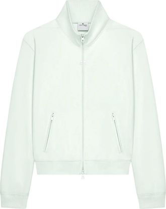 Courr&egrave;ges Felpa con zip e tasca - Bianco