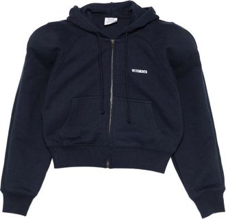 VETEMENTS Round Shoulder Zip-up Hoodie
