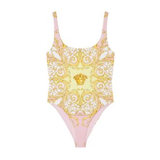 Versace One-piece, female, Pink, Size: L Printed One-Piece Swimsuit