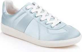 Badgley Mischka Imara Sneaker in Mist Blue Satin at Nordstrom Rack, Size 8.5