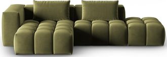 CXL by Christian Lacroix 4-Sitzer Designer Ecksofa Lorella mit Eckteil links - Samtbezug