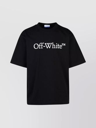 Off-white cotton logo print short-sleeve t-shirt