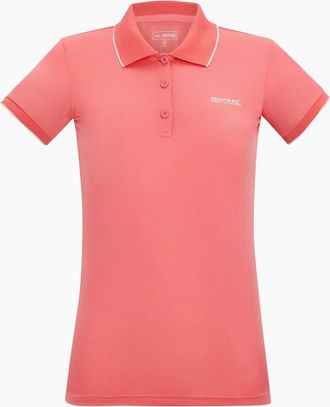 Regatta Womens Regatta Womens/Ladies Remex II Polo Neck T-Shirt - Peach Pink Solid - Size: 18
