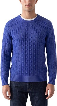 N.Peal N. PEAL Thames Cable Cashmere Round Neck Sweater
