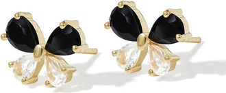 Tiramisu Plated 1.60 Ct. Tw. Gemstone Stud Earring