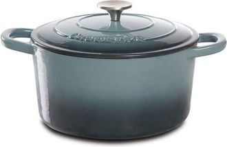 Crock-pot 5 Quart Round Enameled Cast Iron Dutch Oven in Grey at Nordstrom