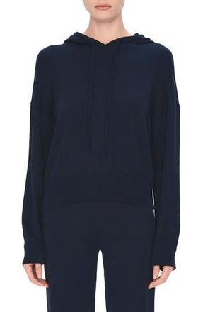 SIMKHAI Cotton & Cashmere Hoodie in Midnight at Nordstrom Rack, Size Small