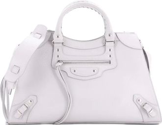 Balenciaga Borsa tote City media in pelle - Grigio