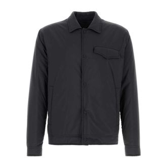 Herno Light Jackets, male, Blue, Size: XL Polyester Jacket