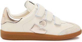 Isabel Marant Beth Panelled Suede and Leather Sneakers - White - 37 (IT37/ UK4)