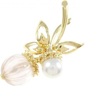 Mikimoto yellow gold (18K) Brooch (Pre-Owned)