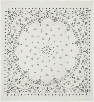 Kujten Foulard Bandana Effy Cachemire Blanc