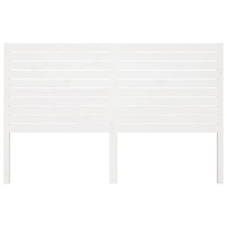 Berkfield Home Beautiful Bed Headboard White 141x4x100 cm Solid Wood Pine | Size: 141 x 4 x 100 cm