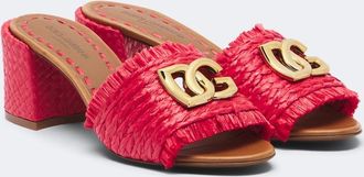 Dolce & Gabbana DG woven mules