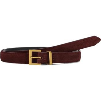 Notre-V Rode Su&egrave;de Riem Tulia - Dames - Accessoires - Rood - Maat: 95 CM Su&egrave;de
