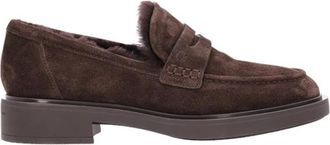 Gianvito Rossi Harris Loafer - Dames - Loafers - Bruin - 41 EU - Leer - Schoenen