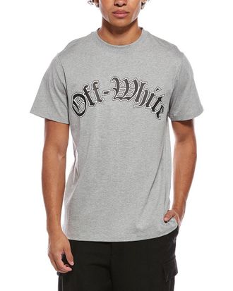Off-white Slim Fit Goth Logo Jersey T-Shirt