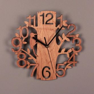OEM [mai Usato]orologio Da Parete Silenzioso A Forma Di Albero, Senza Ticchettio. Adatto Per Ufficio, Cucina, Soggiorno, Camera Da Letto