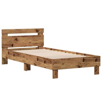 Berkfield Home Old Wood Bed Frame 90x200 cm - Made from engineered wood in Brown