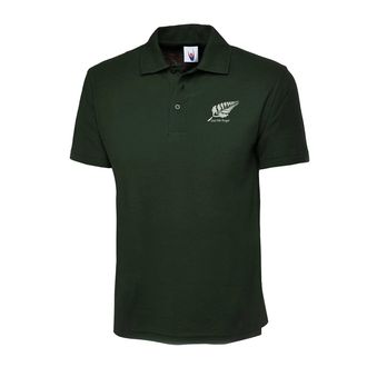 Generic Embroidered Lest We Forget Polo Shirt, Remembrance Day British Armed Force Unisex Polo (Bottle Green, XL, x_l)