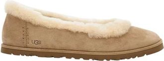 UGG Zora Ballet Flat - Dames - Ballerinas - Beige - 41 EU - Leer - Schoenen