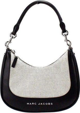 Marc Jacobs Canvas and Leather Shoulder Bag Black