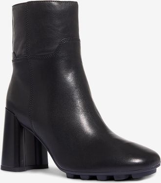 Hogan Stiefeletten aus Glatteder mit Blockabsatz H695 90