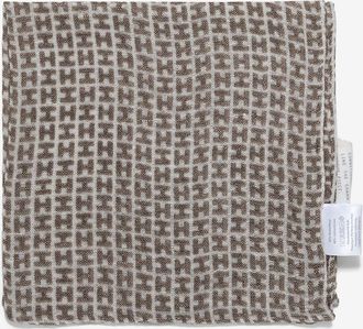 Hemisphere Einstecktuch aus Wolle und Leinen Rade