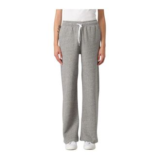 Diesel Sweatpants, female, Gray, W26, Relaxed Knit Wide Leg Trousers