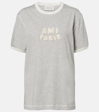 Ami Logo cotton jersey T-shirt