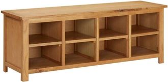 vidaXL Shoe Rack 114x37x45 cm Solid Oak Wood vidaXL