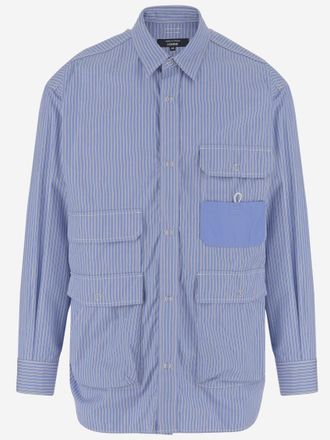 Comme Des Gar&ccedil;ons Light Blue Striped Shirts