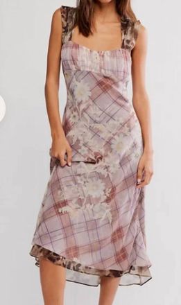 Free People Womens Morning Dew Midi Dress In Autumn