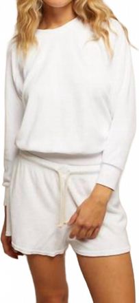 perfectwhitetee Saylor Pullover In White