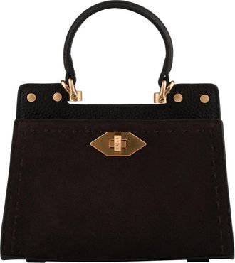 Pourchet Trianon Daim - Dames - Handtassen - Bruin - ONE Size - Leer - Tassen