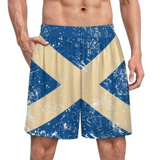 Generic Scotland Vintage Flag Mens Pajama Pants Comfy Lounge Sleep Bottoms Casual Soft Pj with Pockets Sleepwear S